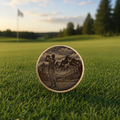 Mountain - Golf Ball Marker - Brass Engraved